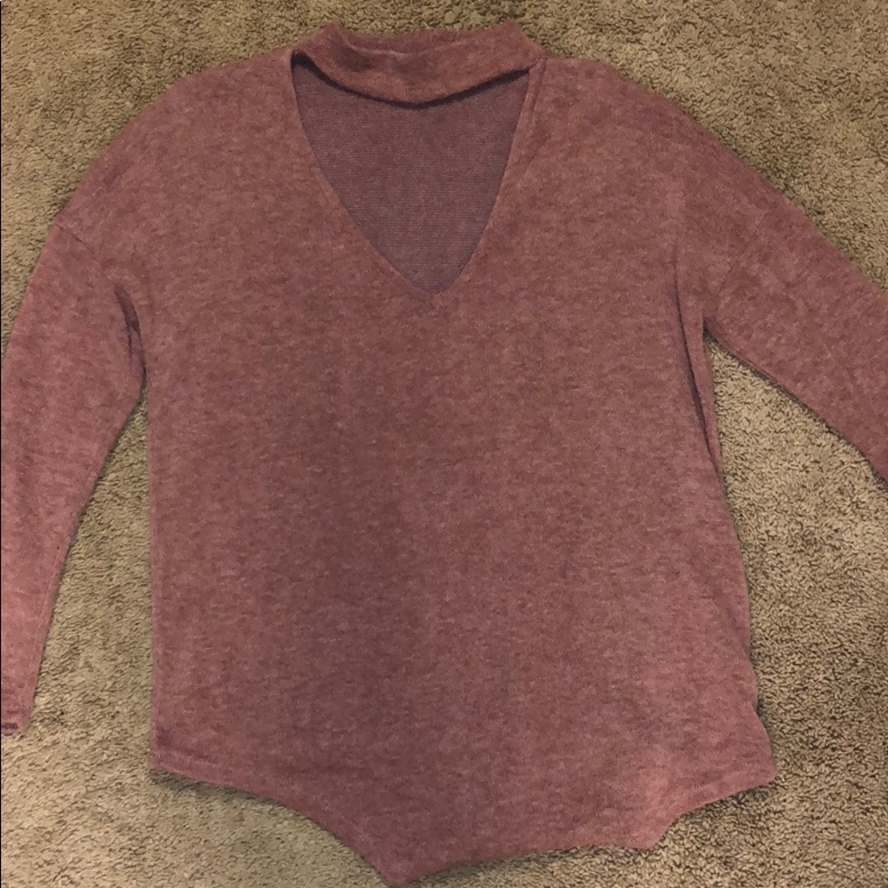 Pink long sleeve top